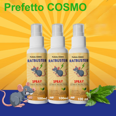 Prefetto COSMO Ratbuster GreenZone Spray – Safe Rodent Shield(3 x 100 ml)