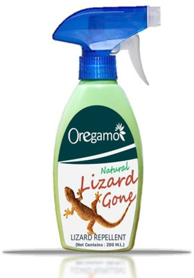 oregamo Lizard Gone Natural Lizard Repellent Spray (200 ML) : Non Toxic Lizard Repellent, Repellent not Lizard Killer, Herbal Lizard Repellent, Lizard Out Spray, Lizard Spray For Home, Liz Out,(200 ml)