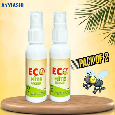 AYYIASHI Eco Mite Spray - Powerful Plant-Based Formula for Pests(2 x 50 ml)