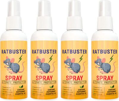 LootZoo Rat Buster Spray – Powerful Formula to Protect Against Rats & Mice(4 x 100 ml)