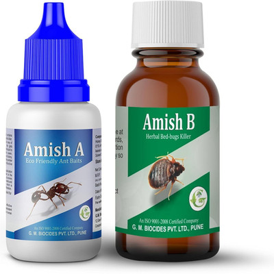 Amish Combo Pack Ant Gel 20g & Bed Bug Liquid 30g For Home Kitchen Ants & Bed Bug(2 x 25 ml)