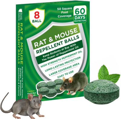 pestman Natural Repellent to Keep Rodents Out of Car | Rat Controller Pills(8 Units)