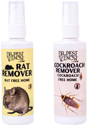 Dr.Pest Venom Rat and Cockroach Killing Spray natural herbal killer spray(2 x 100 ml)