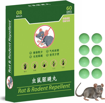 coachmaster Rat & Mouse Repellent Balls for Car, Home & Office - Ultimate Rat Killer Trap(8 Units)