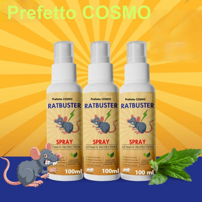 Prefetto COSMO Ratbuster TotalRepel Ultra – Natural Rodent Protection(3 x 100 ml)