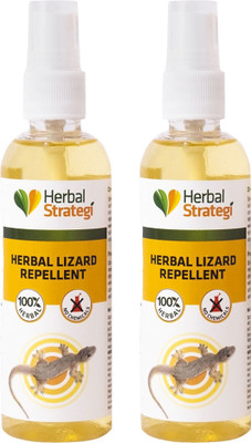 HERBAL STRATEGI Lizard Repellent Spray - Non-Toxic, Lizard Repellent, Not a Lizard Killer(2 x 50 ml)
