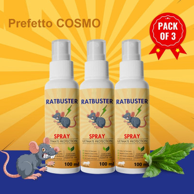 Prefetto COSMO Rat Buster Spray: A Quick Fix for Rat Prevention(3 x 100 ml)