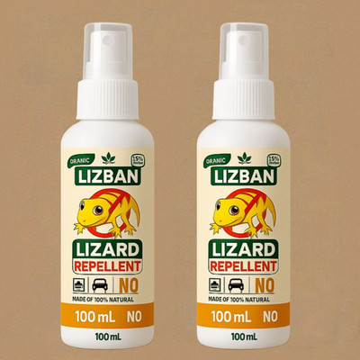 SCENTORA Lizard Repellent Spray| Made with Citronella, Lemongrass, Cedarwood & Neem(2 x 100 ml)