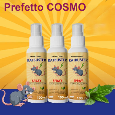 Prefetto COSMO Ratbuster FastZone Spray – Safe Rodent Shield(3 x 100 ml)