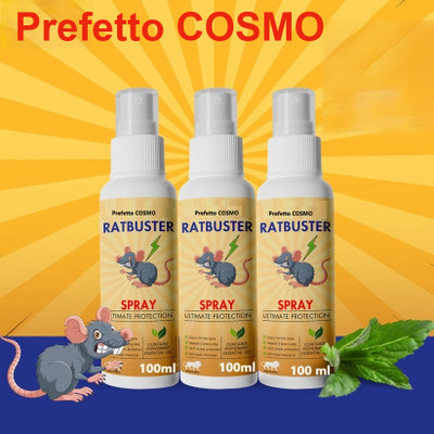 Prefetto COSMO Ratbuster RapidShield Plus – Natural Rodent Control(3 x 100 ml)