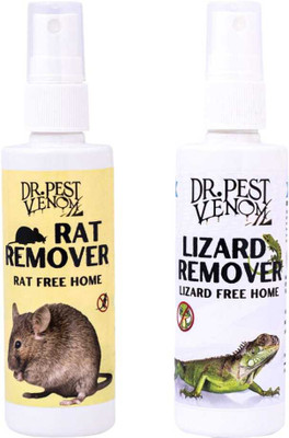 Dr.Pest Venom Rat and Lizard Repellent Spray natural herbal killer spray(2 x 100 ml)