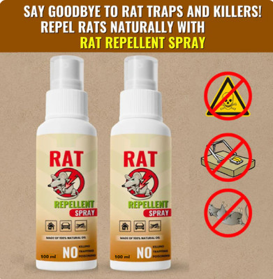 Prefetto COSMO RAT ELIMINATOR SPRAY FOR RATS - FOR HOME, GARAGE AND GARDEN USE(2 x 100 ml)