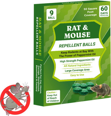 PestRepel Home & Office Rat Killer | Rat Trap | Rat & Mouse Repellent Balls For Car(9 Units)