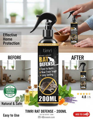 Timri Repellent Spray Car Protection Rats(200 ml)