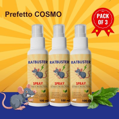 Prefetto COSMO Rat Buster Spray: Prevent Rats from Attacking Your Home(3 x 100 ml)