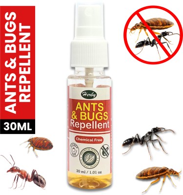 Herby Ants & Bed Bugs Repellent -Kitchen & Food Safe Herbal Spray - Family Pack(30 ml)