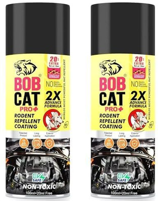 Tomcatshadow Bob Cat Highly Effective No Entry Rat Repellent Spray for Cars| Rodent Spray(2 x 60 ml)