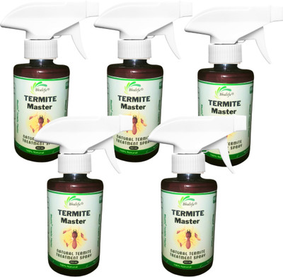 BhuLife Organic Termite Repellent Spray & Wood Preservative(5 x 250 ml)
