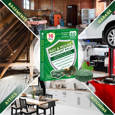 SCENTORA Mouse Repellent, Peppermint Oil Mouse and Squirrel Deterrent(24 x 1 Units)