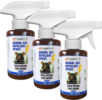 PrettyBUYERS Herbal Rat Repellent Spray | Strong & Effective For Rats & Rodents(3 x 250 ml)
