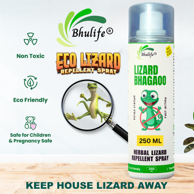 BhuLife Organic Lizard Repellent Aerosol Spray | Chhipkali Spray(250 ml)