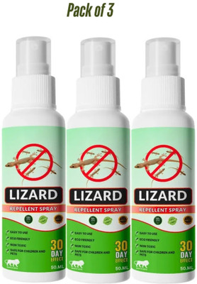 PHIZLLER Lizard Repellent Spray for Day Use | Office Ready Non-Toxic Spray(3 x 50 ml)