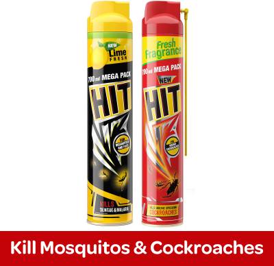 Hit Crawling Insect Killer Spray & Flying Insect Killer Spray - Lime Fragrance