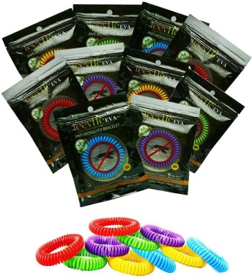 LeevMe Anti mosquito Repellent Bracelets_ Insects Repellent for Kids and Adults, Travel Mosquito Repellent Bracelets - Natural and DEET Free(10 x 1 Bands)