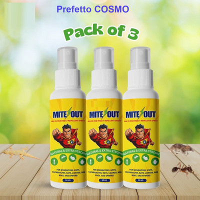 Prefetto COSMO Mite Out Spray – Protect Against Pests, No Smell(3 x 50 ml)