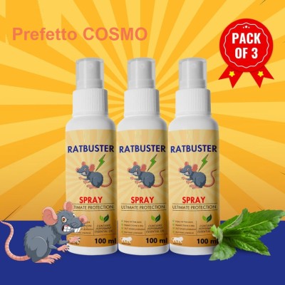 Prefetto COSMO Stop Rats from Destroying Your Home with Rat Buster(3 x 100 ml)