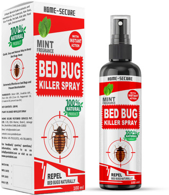 Home-Secure Bed Bug Killer Spray-Natural Bed Bug Repellent, Instant Action, Chemical Free(100 ml)