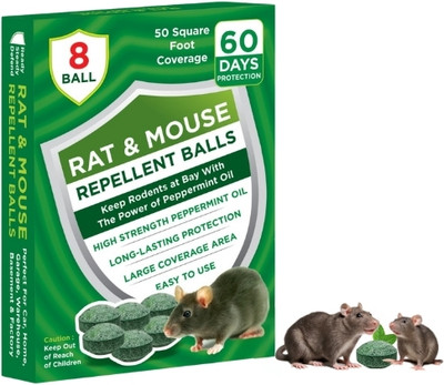 kantaba Rat Repellent Ball, Rat Repellent Trap For Home,Car And Office(8 Units)
