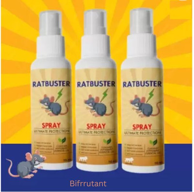 BIFRRUTANT Home rat control Spray for Pest control Solution(3 x 16.67 ml)