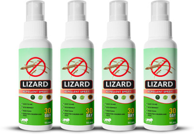 Mitex Herbal Lizard Repellent Spray | Safe for Indoor Use in Homes and Offices(4 x 50 ml)