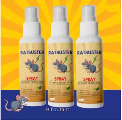BIFRRUTANT pet friendly rat control Spray for Home and Kitchen(3 x 16.67 ml)