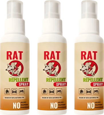 LootZoo Effective Rat Repellent Spray for Car - Safe & Powerful Formula(3 x 100 ml)