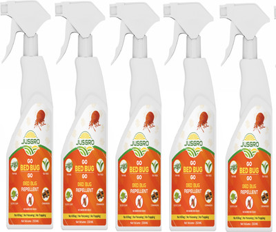 JusGro Bed Bug Repellent and Killer Spray (250 ml)(5 x 1 Units)