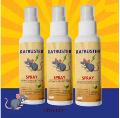 BIFRRUTANT Pest control rat control Spray for Home and Garden(3 x 16.67 ml)