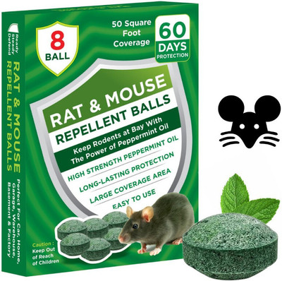 Glexus Rat & Mouse Repellent Balls For Car | Home & Office Rat Killer | Rat Trap(8 Units)