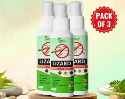 PHIZLLER Lizard Repellent Spray Herbal Lizard Spray for Indoor and Outdoor Use(3 x 50 ml)