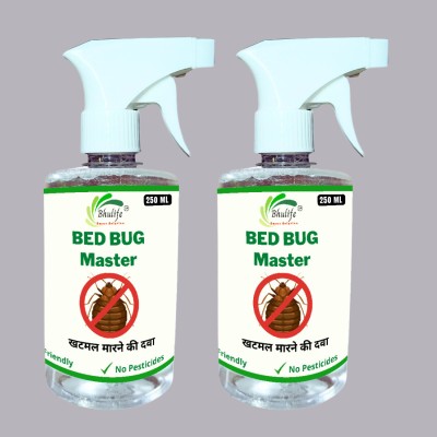 BhuLife Bedbug Spray Strong and Effective | Natural Completely Safe(2 x 250 ml)