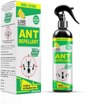 Home-Secure Ant Killer Spray-Natural Ant Repellent, Organic Herbal, No Chemical Eco Friendly(4 x 220 ml)