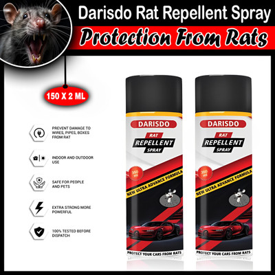 Darisdo Rat Spray Car Protection Rats(2 x 150 ml)