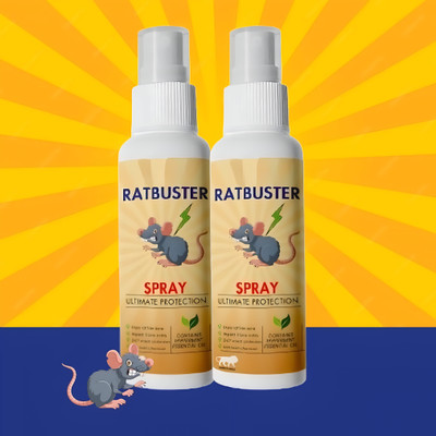 LootZoo Rat Buster Spray – Reliable and Fast Rodent Repellent for Homes(2 x 100 ml)
