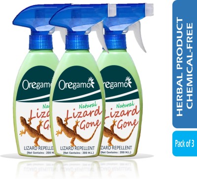oregamo Lizard Gone Natural Lizard Repellent Spray, Non Toxic Herbal Lizard Repellent(3 x 200 ml)