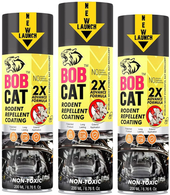 BOBCATPROPLUS Highly Effective No Entry Rat Repellent Spray for Cars | Rodent Spray(2 x 200 ml)