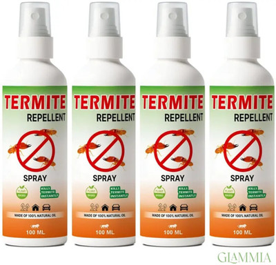 GLAMMIA Termite Killer Spray | Eco Safe Repellent Crafted With Oils(4 x 100 ml)