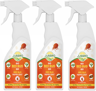 JusGro Bed Bug Repellent and Killer Spray (250 ml)(3 x 1 Units)