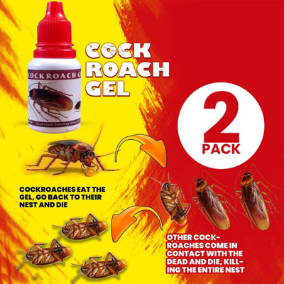 GLOCARE Killer Gel-Roach Repellent Gel for Industrial(2 x 20 ml)