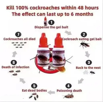 REGLET Bug Killer Gel Guaranteed Chemical Free effect easy to use(2 x 30 ml)